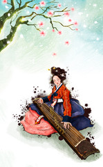 Wall Mural - Illustration of the art