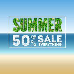 Poster - Summer sale. 