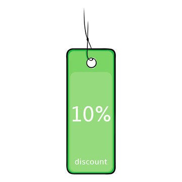 Vector Single Cartoon Discount Tag