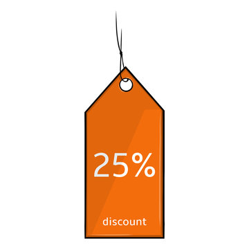 Vector Single Cartoon Discount Tag