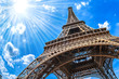 canvas print picture - Eiffelturm - Weitwinkel Aufnahme