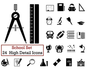 Poster - 24 Education Icons