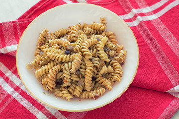 Canvas Print - Fusilli pasta