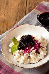 Poster - Cottage cheese with jam