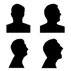 Poster - Profile silhouette set