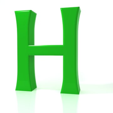 Letter H 3d illustration