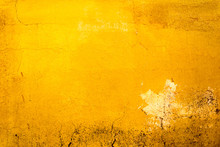 Yellow Painted Concrete Wall Texture