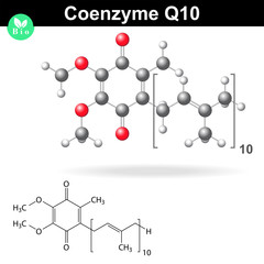 Wall Mural - Coenzyme Q10 model