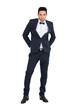 © chris_b_paris - Handsome man doing different expressions in different sets of clothes: full length posing