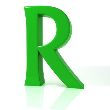 Letter R 3d illustration