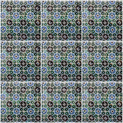 Fototapete - Background collage. Ceramic tile, Azulejo, Lisbon, Portugal