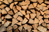 Fototapeta Miasto - Pile of firewood