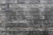 Grey Bricks Wall With Marble
