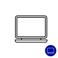 Sticker - Open laptop icon