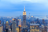 Fototapeta  - New York City with skyscrapers