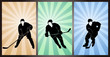 Set of Hockey Players, Silhouette