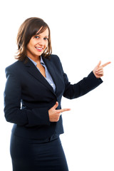 Sticker - Businesswoman pointing