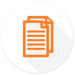 Fototapete - document flat design modern icon