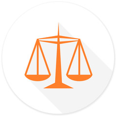 Leinwandbilder - justice flat design modern icon