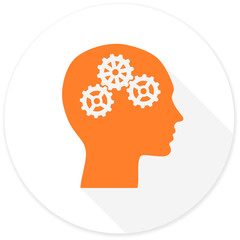Aufkleber - head flat design modern icon