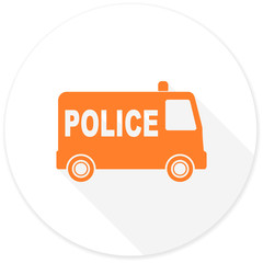 Poster - police flat design modern icon
