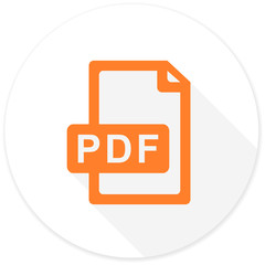 Aufkleber - pdf file flat design modern icon