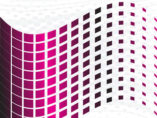 Wall Mural - Abstract pink squares halftone flag