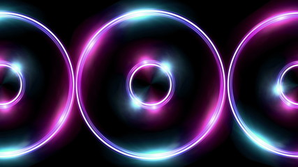 Wall Mural - The circle shape of twirl ring lens flares with dark background