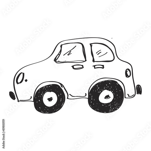 Fotobehang Cartoon Auto Foto4art