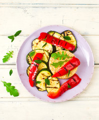 Wall Mural - burghul  with grilled vegetables