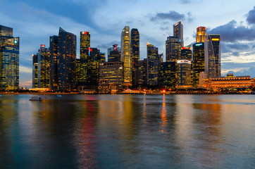 Poster - Singapore downtown