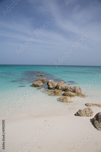 Naklejka na szafę paesaggi di caraibi con spiaggia paradiso mare azzurro