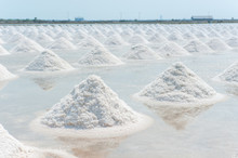 The Salt In Salt Pan On Thailand