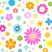 Seamless Flowers Background
