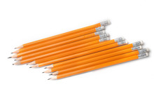 Graphite Pencils Isolated On White