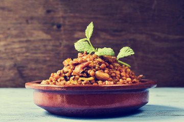 Poster - spanish lentil stew, filtered