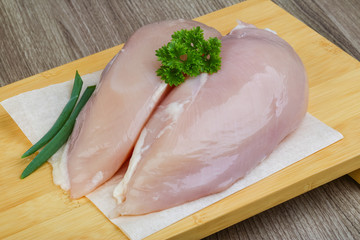 Raw chicken breast