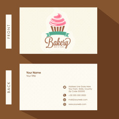 Poster - Business card for Bakery.