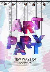 Wall Mural - Art party poster