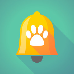 Sticker - Bell icon with an animal footprint