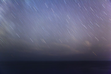 Wall Mural - star trails