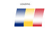 © albasu - Bandiera Romania con movimento loading