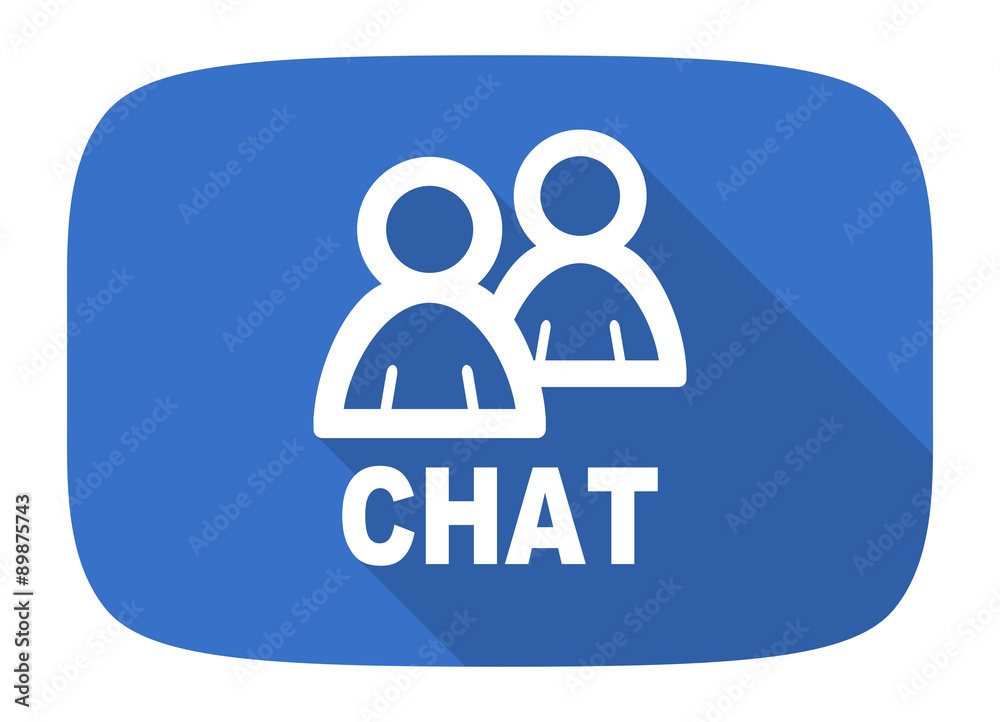 chat flat design modern icon