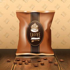 Wall Mural - Coffee Pack Design 