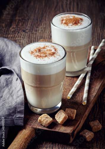 Fototapeta na szkło Kawa latte