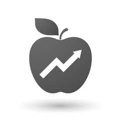 Sticker - Apple icon with a graph