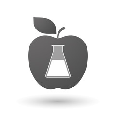 Sticker - Apple icon with a flask