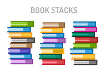 Books Vector Logo Icons Set. Sale Background