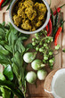 © klaikungwon - vegetable and curry paste for thai curry recipe