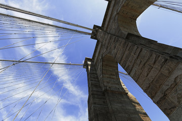 Wall Mural - Views of the Brooklyn Bridge.